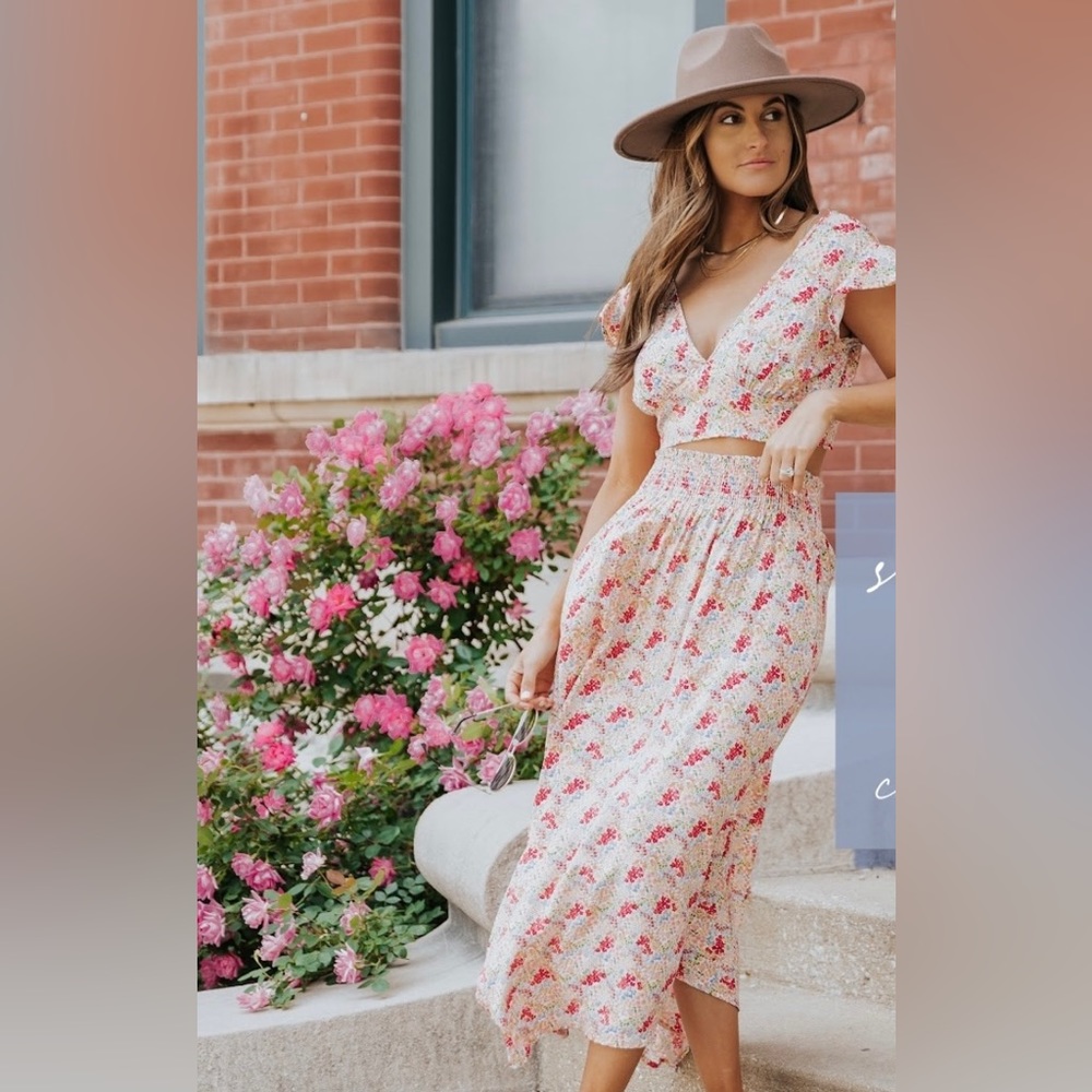 2 piece floral set